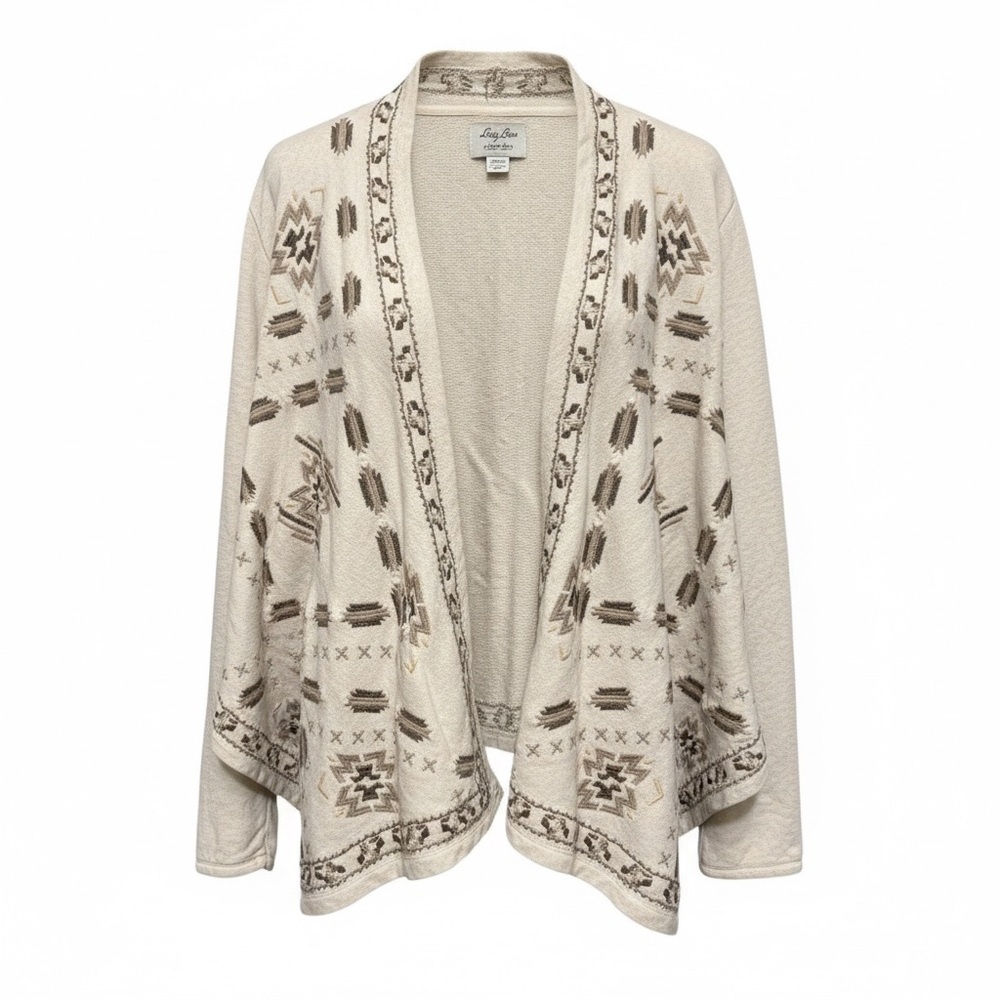 Lucky Brand Cream Patterned Women's Cardigan